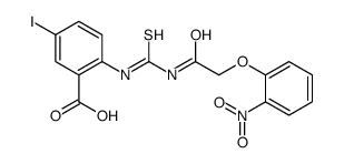 5-IODO-2-[[[[(2-NITROPHENOXY)ACETYL]AMINO]THIOXOMETHYL]AMINO]-BENZOIC ACID Structure