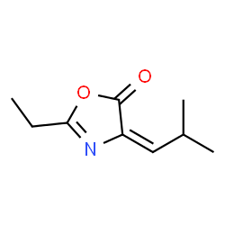 5(4H)-Oxazolone,2-ethyl-4-(2-methylpropylidene)-(9CI) Structure