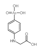 2-[(4-arsonophenyl)amino]acetic acid Structure