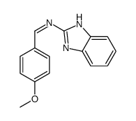 N-(1H-benzimidazol-2-yl)-1-(4-methoxyphenyl)methanimine结构式