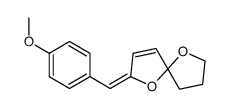 2-[(4-methoxyphenyl)methylidene]-1,6-dioxaspiro[4.4]non-3-ene结构式