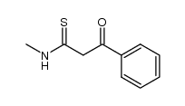 N-methyl-3-oxo-3-phenyl-propanethioamide Structure