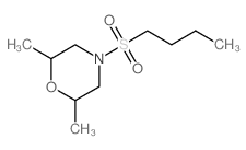 Morpholine,4-(butylsulfonyl)-2,6-dimethyl- structure