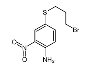 4-(3-bromopropylsulfanyl)-2-nitroaniline结构式