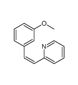 2-[(E)-2-(3-methoxyphenyl)ethenyl]pyridine structure