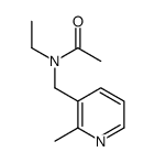 N-ethyl-N-[(2-methylpyridin-3-yl)methyl]acetamide Structure