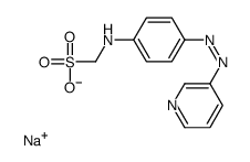 sodium,[4-(pyridin-3-yldiazenyl)anilino]methanesulfonate Structure