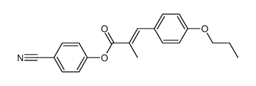 trans-p-n-Propoxy-α-methyl-cyanphenylcinnamat Structure