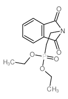 2-(2-diethoxyphosphorylethyl)isoindole-1,3-dione结构式