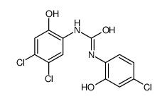 1-(4-chloro-2-hydroxyphenyl)-3-(4,5-dichloro-2-hydroxyphenyl)urea结构式