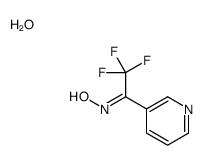 (NZ)-N-(2,2,2-trifluoro-1-pyridin-3-ylethylidene)hydroxylamine,hydrate Structure