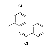 N-(4-chloro-2-methylphenyl)benzenecarboximidoyl chloride Structure