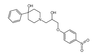 1-[2-hydroxy-3-(4-nitrophenoxy)propyl]-4-phenylpiperidin-4-ol Structure