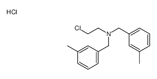 2-chloroethyl-bis[(3-methylphenyl)methyl]azanium,chloride结构式