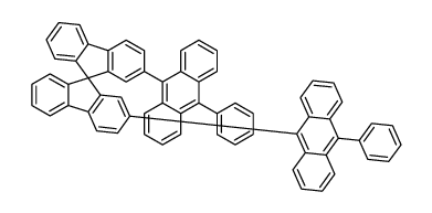 2,2'-bis(10-phenylanthracen-9-yl)-9,9'-spirobi[fluorene]结构式