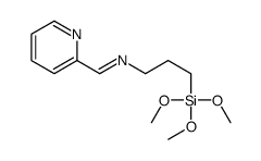 1-pyridin-2-yl-N-(3-trimethoxysilylpropyl)methanimine Structure