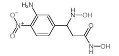 3-(3-amino-4-nitro-phenyl)-N-hydroxy-3-(hydroxyamino)propanamide结构式