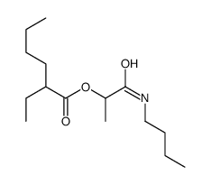 [1-(butylamino)-1-oxopropan-2-yl] 2-ethylhexanoate结构式