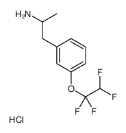 1-[3-(1,1,2,2-tetrafluoroethoxy)phenyl]propan-2-amine,hydrochloride Structure