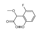 Benzeneacetic acid, 2-fluoro-6-hydroxy--alpha--methoxy- (9CI)结构式