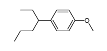 p-3-hexylanisole Structure