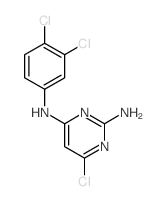 6-chloro-N-(3,4-dichlorophenyl)pyrimidine-2,4-diamine结构式