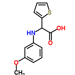 (3-METHOXY-PHENYLAMINO)-THIOPHEN-2-YL-ACETIC ACID Structure