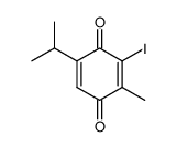 5-isopropyl-3-iodo-2-methyl-[1,4]benzoquinone结构式