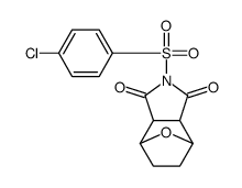 N-(p-Chlorophenylsulfonyl)-7-oxabicyclo[2.2.1]heptane-2,3-dicarbimide Structure