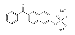 6-BENZOYL-2-NAPHTHYL PHOSPHATE SODIUM SALT structure