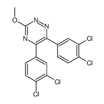 1,2,4-Triazine, 5,6-bis(3,4-dichlorophenyl)-3-methoxy- structure