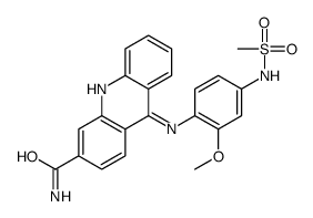 9-[4-(methanesulfonamido)-2-methoxyanilino]acridine-3-carboxamide Structure