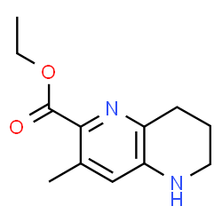 1,5-Naphthyridine-2-carboxylicacid,5,6,7,8-tetrahydro-3-methyl-,ethylester(9CI) Structure