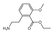 ethyl 2-(2-aminoethyl)-6-methoxybenzoate结构式