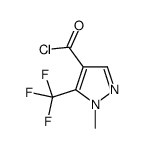 1-甲基-5-(三氟甲基)-1H-吡唑-4-羰酰氯结构式