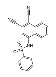 4-benzenesulfonylamino-naphthalene-1,2-dicarbonitrile Structure