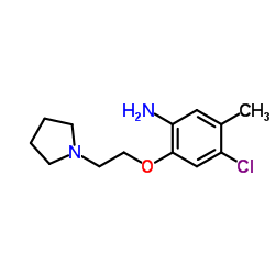 4-Chloro-5-methyl-2-[2-(1-pyrrolidinyl)ethoxy]aniline Structure