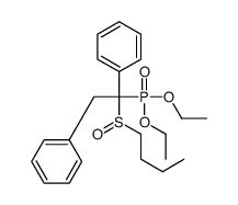 (2-butylsulfinyl-2-diethoxyphosphoryl-2-phenylethyl)benzene Structure