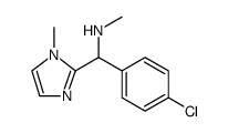 1H-Imidazole-2-methanamine, α-(4-chlorophenyl)-N,1-dimethyl结构式