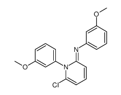 [6-Chloro-1-(3-methoxy-phenyl)-1H-pyridin-(2E)-ylidene]-(3-methoxy-phenyl)-amine结构式