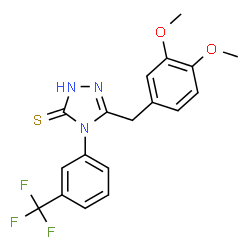 5-(3,4-DIMETHOXY-BENZYL)-4-(3-TRIFLUOROMETHYL-PHENYL)-4H-[1,2,4]TRIAZOLE-3-THIOL Structure