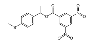 1-(4-methylthiophenyl)ethyl 3,5-dinitrobenzoate结构式