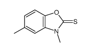 3,5-dimethyl-1,3-benzoxazole-2-thione结构式