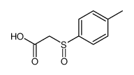 (R)-[(4-Methylphenyl)sulfinyl]acetic acid结构式