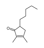 2,3-dimethyl-5-pentylcyclopent-2-en-1-one Structure