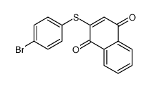 2-(4-bromophenyl)sulfanylnaphthalene-1,4-dione结构式