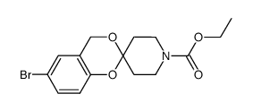 1'-carboethoxy-6-bromo-4H-spiro[1,3-benzodioxine-2,4'-piperidine] Structure