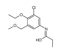 N-[3-chloro-4-ethoxy-5-(methoxymethyl)phenyl]propanamide Structure