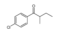 1-Butanone, 1-(4-chlorophenyl)-2-methyl结构式