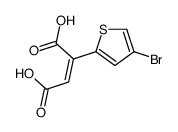 2-(4-bromothiophen-2-yl)but-2-enedioic acid结构式